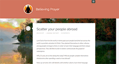 Desktop Screenshot of believingprayer.com